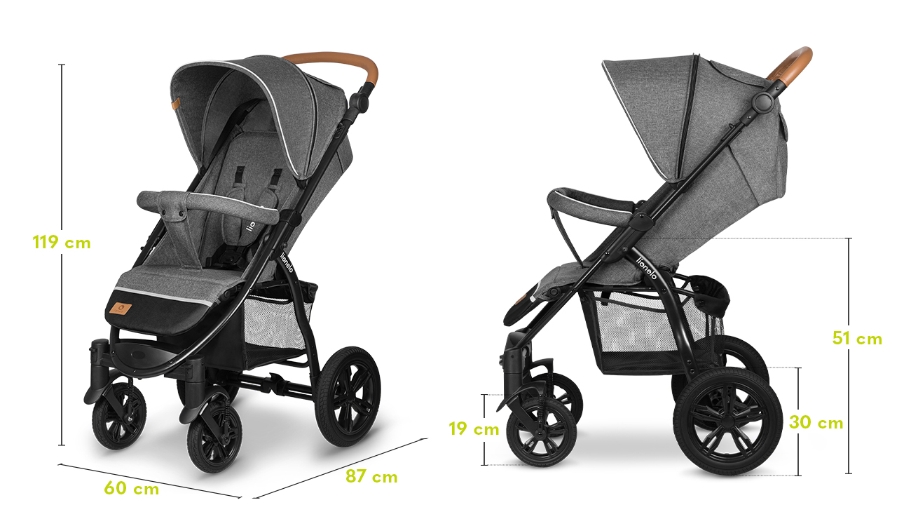 Lionelo Annet Tour Lovin’ — stroller- dimensions